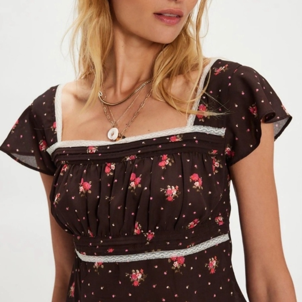 Free People Prairie Field Top L (12- 14) NWT